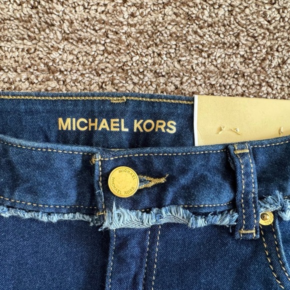 Michael Kors NWT Selma Skinny Higher Rise Cropped Blue Jeans size 8 - Picture 4 of 10